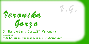 veronika gorzo business card